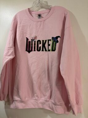 Gildan Pink Wicked Sweatshirt Adult Unisex Sz Large